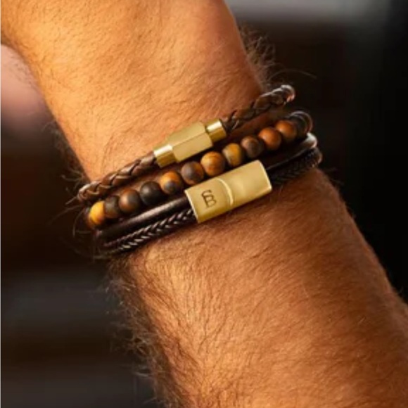 New !!Men’s Steel and Barnett Bracelets  So classy ! - Picture 8 of 16
